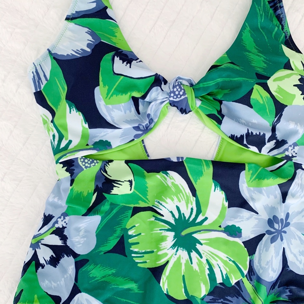 aerie // NWOT tropical knot one piece swimsuit - Picture 5 of 12